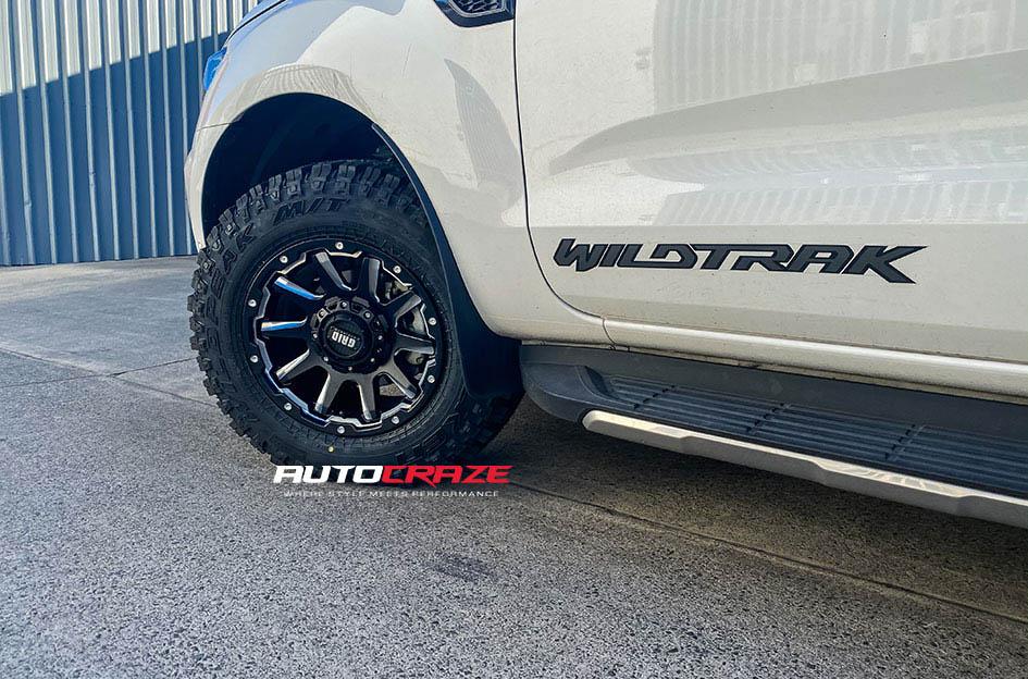 FORD RANGER GD02 MATTE BLACK MACHINED FACE